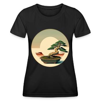 Elegant Bonsai - Women's Functional T-Shirt - black - Front - AI Model Female 172 light (172cm)