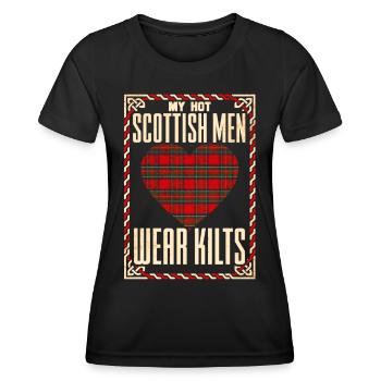 Scotland Wife Scottish - Women's Functional T-Shirt - black - Front - AI Model Female 172 light (172cm)