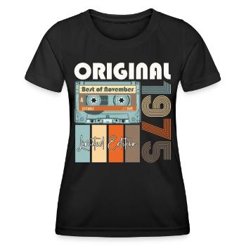 Novembre né en 1975 47e cadeau d'anniversaire - T-shirt sport Femme - noir - Devant - AI Model Female 172 light (172cm)