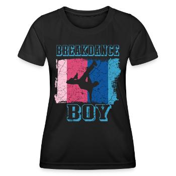 Breakdance Junge Breakdancer BBoy - Frauen Funktions-T-Shirt - Schwarz - Vorne - AI Model Female 172 light (172cm)