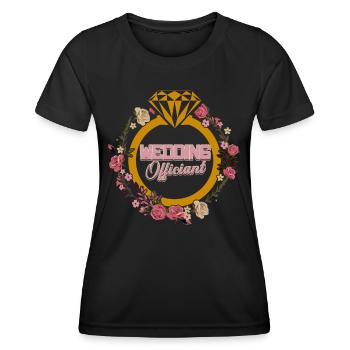 Mariage mariage - T-shirt sport Femme - noir - Devant - AI Model Female 172 light (172cm)