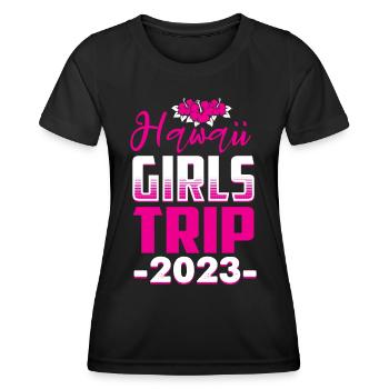 Hawaii Girls Trip 2023 - Frauen Funktions-T-Shirt - Schwarz - Vorne - AI Model Female 172 light (172cm)