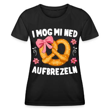 Ersatz Dirndl Shirt Damen Trachtenshirt Aufbrezeln - Frauen Funktions-T-Shirt - Schwarz - Vorne - AI Model Female 172 light (172cm)