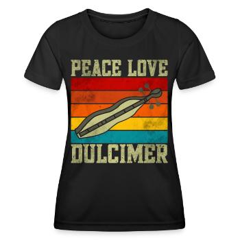 Dulcimer instrument string music - Women's Functional T-Shirt - black - Front - AI Model Female 172 light (172cm)