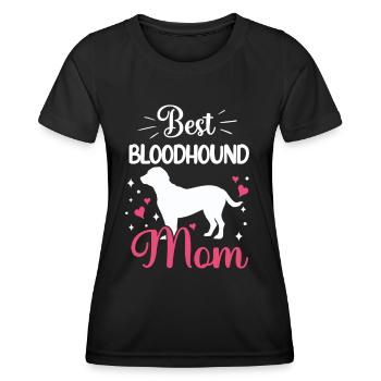 Meilleure maman de lévrier hanovrien - T-shirt sport Femme - noir - Devant - AI Model Female 172 light (172cm)