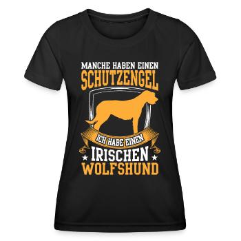 Habe einen Irischer Wolfshund Irish Wolfhound - Frauen Funktions-T-Shirt - Schwarz - Vorne - AI Model Female 172 light (172cm)