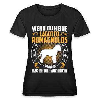 Lagotto Romagnolo nicht mögen Trüffelhund - Frauen Funktions-T-Shirt - Schwarz - Vorne - AI Model Female 172 light (172cm)