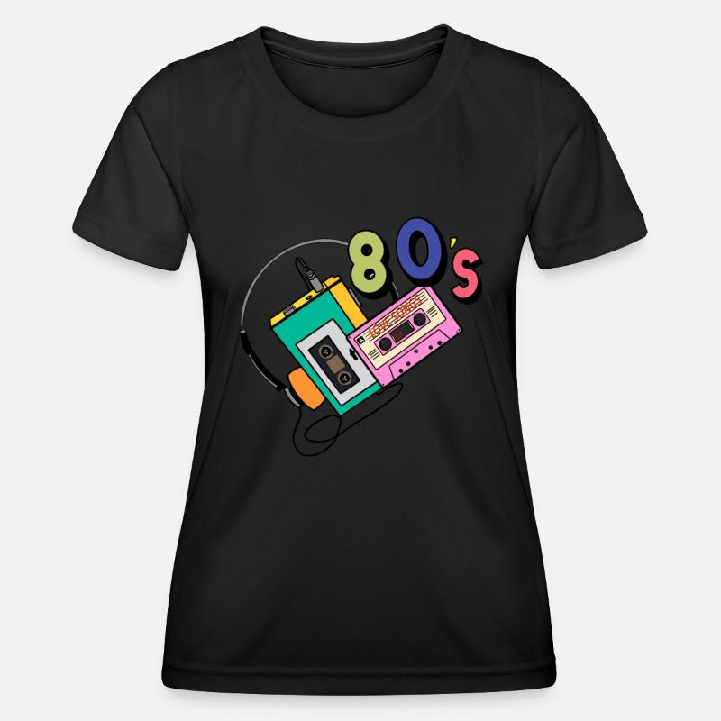 Eighties - Women's Functional T-Shirt - black