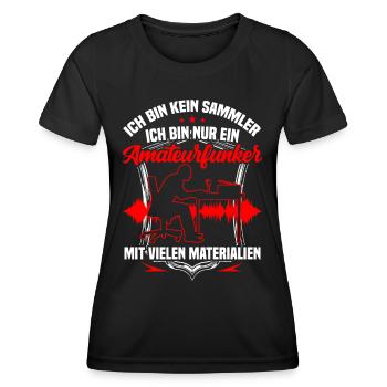 Amateurfunker ist kein Sammler Hobbyfunker - Frauen Funktions-T-Shirt - Schwarz - Vorne - AI Model Female 172 light (172cm)