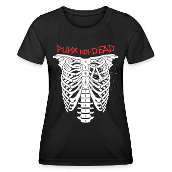 Punx n’est pas mort - T-shirt sport Femme - noir - Devant - AI Model Female 172 light (172cm)
