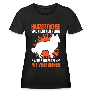 Harz Fox Not Only Dog Herding Dog Herding Fox - Women's Functional T-Shirt - black - Front - AI Model Female 172 light (172cm)