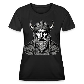 Proud Viking Warrior Germanic - Women's Functional T-Shirt - black - Front - AI Model Female 172 light (172cm)
