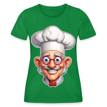 Chef fou - T-shirt sport Femme - vert - Devant - AI Model Female 172 dark (172cm)