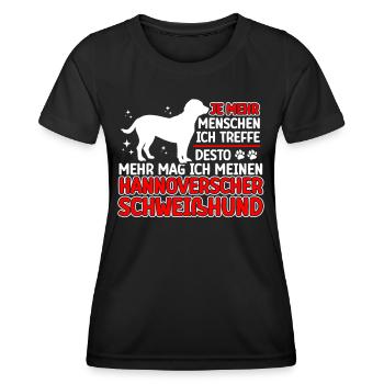 Sweathound hanovrien plus comme - T-shirt sport Femme - noir - Devant - AI Model Female 172 light (172cm)