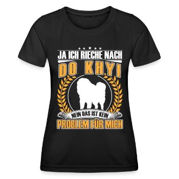 Odeur comme Do Khyi Dogue tibétain Mastiff tibétain - T-shirt sport Femme - noir - Devant - AI Model Female 172 light (172cm)