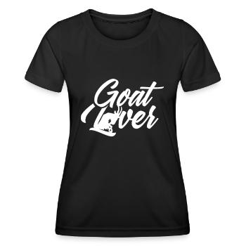 Chèvres amoureux chèvre chèvre - T-shirt sport Femme - noir - Devant - AI Model Female 172 light (172cm)
