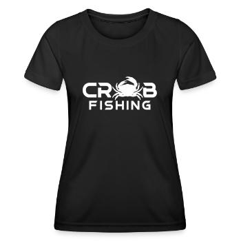 Pêche au crabe crabe crabe pêche au crabe - T-shirt sport Femme - noir - Devant - AI Model Female 172 light (172cm)