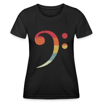 Bass Bass Bass Guitare Bassist Bassist Bande - T-shirt sport Femme - noir - Devant - AI Model Female 172 light (172cm)