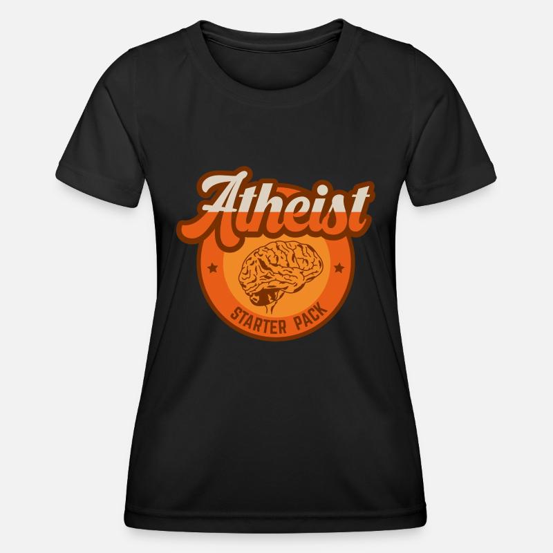 Atheist Starter Pack for an Atheist - Women's Functional T-Shirt - black