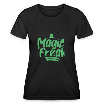 Magie Freak Magiciens Magie Magique Magicien - T-shirt sport Femme - noir - Devant - AI Model Female 172 light (172cm)