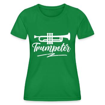 Trumpet trumpets trumpet trumpet player - Women's Functional T-Shirt - kelly green - Front - AI Model Female 172 dark (172cm)