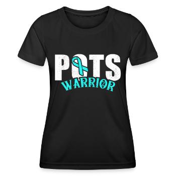 POTS Patient POTS Warrior - Women's Functional T-Shirt - black - Front - AI Model Female 172 light (172cm)