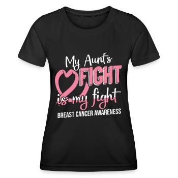 Survivor Breast Cancer Awareness - Women's Functional T-Shirt - black - Front - AI Model Female 172 light (172cm)