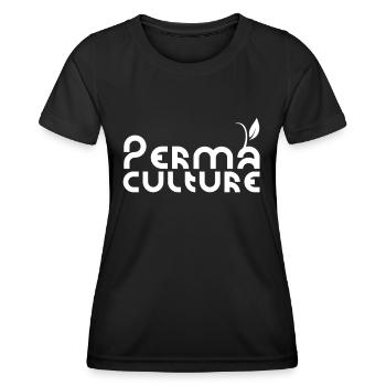 Permaculture Durable Permaculture Jardin - T-shirt sport Femme - noir - Devant - AI Model Female 172 light (172cm)