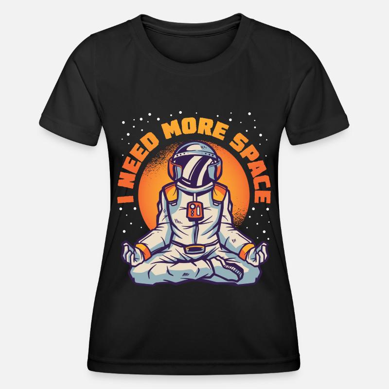 Astronomy Solar System I Need Space - Women's Functional T-Shirt - black