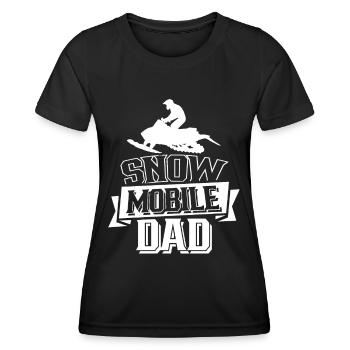 Snowmobile Papa Snowmobile Snowmobile Driver - Women's Functional T-Shirt - black - Front - AI Model Female 172 light (172cm)