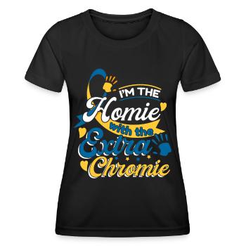 Chromosomes Je suis Le Avec La Chromie Supplémentaire - T-shirt sport Femme - noir - Devant - AI Model Female 172 light (172cm)