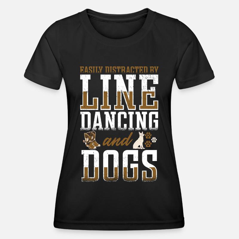 Line Dancing Linedance Line Dance - Women's Functional T-Shirt - black