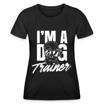 Ich Bin Ein Hundetrainer Hundeführer Hundeschule - Frauen Funktions-T-Shirt - Schwarz - Vorne - AI Model Female 172 light (172cm)