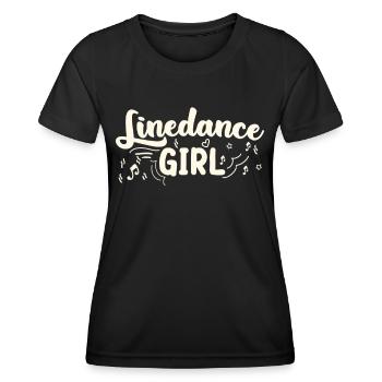 Rodéo Western Linedance Girl - T-shirt sport Femme - noir - Devant - AI Model Female 172 light (172cm)