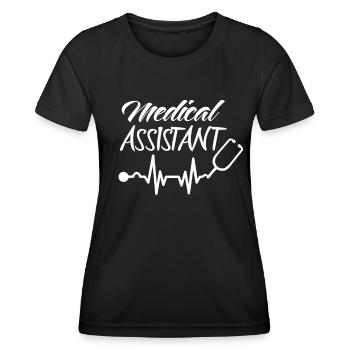 Medizinischer Assistent Gesundheitswesen Assistenz - Frauen Funktions-T-Shirt - Schwarz - Vorne - AI Model Female 172 light (172cm)