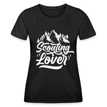 Scout Lovers Tente Camp Clan Scouting - T-shirt sport Femme - noir - Devant - AI Model Female 172 light (172cm)