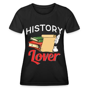 Amateurs d’histoire Historien Profession Histoire - T-shirt sport Femme - noir - Devant - AI Model Female 172 light (172cm)