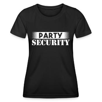 Party Security Security Security Guard - Women's Functional T-Shirt - black - Front - AI Model Female 172 light (172cm)