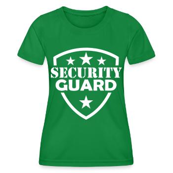 Security Guard Security Security Security - Women's Functional T-Shirt - kelly green - Front - AI Model Female 172 dark (172cm)