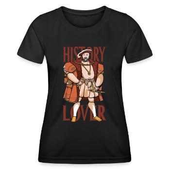 Amateurs d’histoire Histoire Profession Historien - T-shirt sport Femme - noir - Devant - AI Model Female 172 light (172cm)