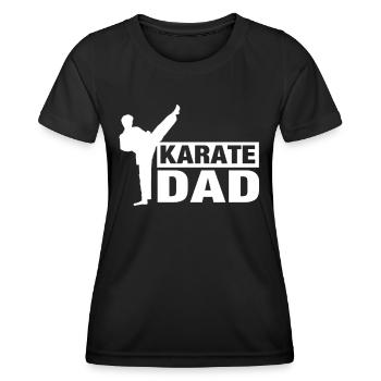 Karate Papa Kampfkunst Sprüche Kämpfer Kampfsport - Frauen Funktions-T-Shirt - Schwarz - Vorne - AI Model Female 172 light (172cm)