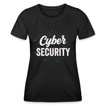 Cybersecurity Hacking Hack Hacker IT Security - Women's Functional T-Shirt - black - Front - AI Model Female 172 light (172cm)