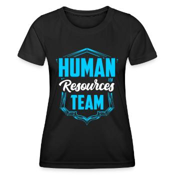 Team Human Resources HR Hr Personnel - Women's Functional T-Shirt - black - Front - AI Model Female 172 light (172cm)