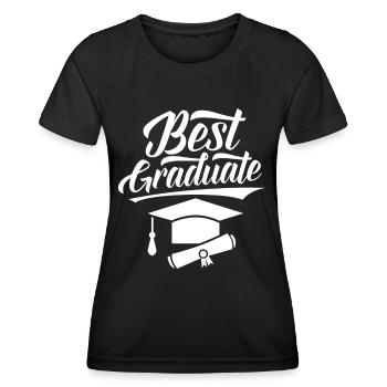 Best Graduate Graduation Party Graduate - Women's Functional T-Shirt - black - Front - AI Model Female 172 light (172cm)