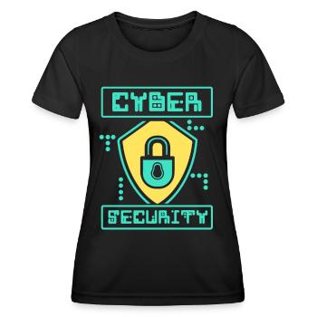 Cybersecurity Hack Hacker IT Security Hacking - Women's Functional T-Shirt - black - Front - AI Model Female 172 light (172cm)