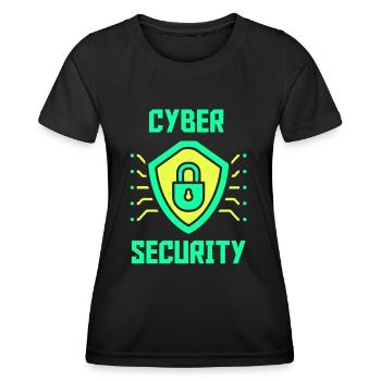 Cybersecurity IT Security Hacker Hack Hacking - Women's Functional T-Shirt - black - Front - AI Model Female 172 light (172cm)