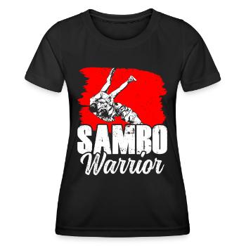 Sambo Warrior Martial Arts Training Martial Arts - Women's Functional T-Shirt - black - Front - AI Model Female 172 light (172cm)