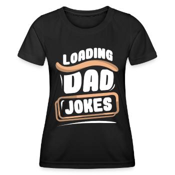 Papa Blague Papa Blague Père Blagues - T-shirt sport Femme - noir - Devant - AI Model Female 172 light (172cm)
