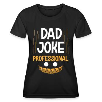 Papa Blague Papa Blague Père Blagues - T-shirt sport Femme - noir - Devant - AI Model Female 172 light (172cm)