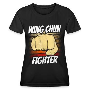 Wing Chun Fighter Martial Arts Trainer Martial Arts - Women's Functional T-Shirt - black - Front - AI Model Female 172 light (172cm)